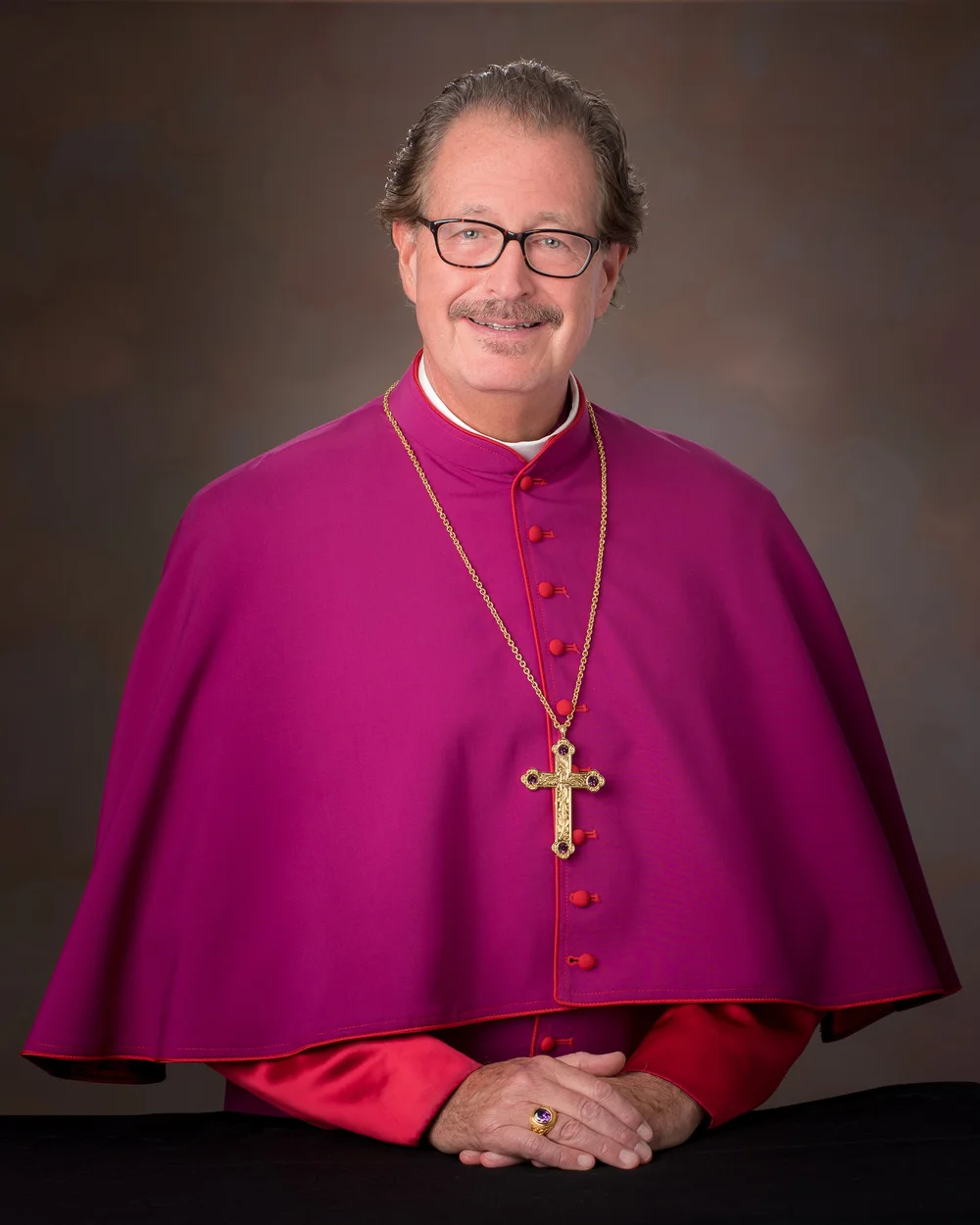 Portrait of Bishop Benton E. Jones, Jr. in choir habit with pectoral cross